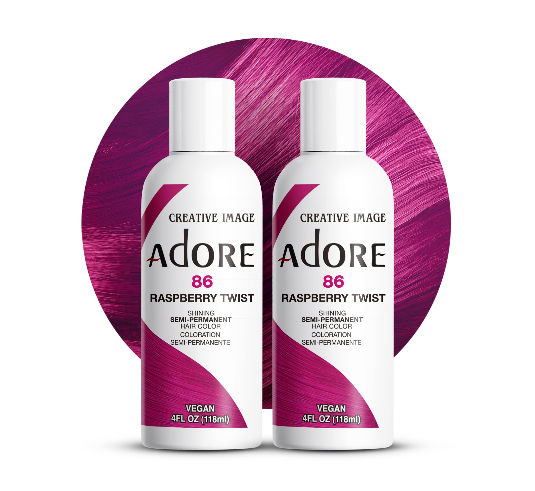 Amazon.com : Adore Semi Permanent Hair Color (086 Raspberry Twist